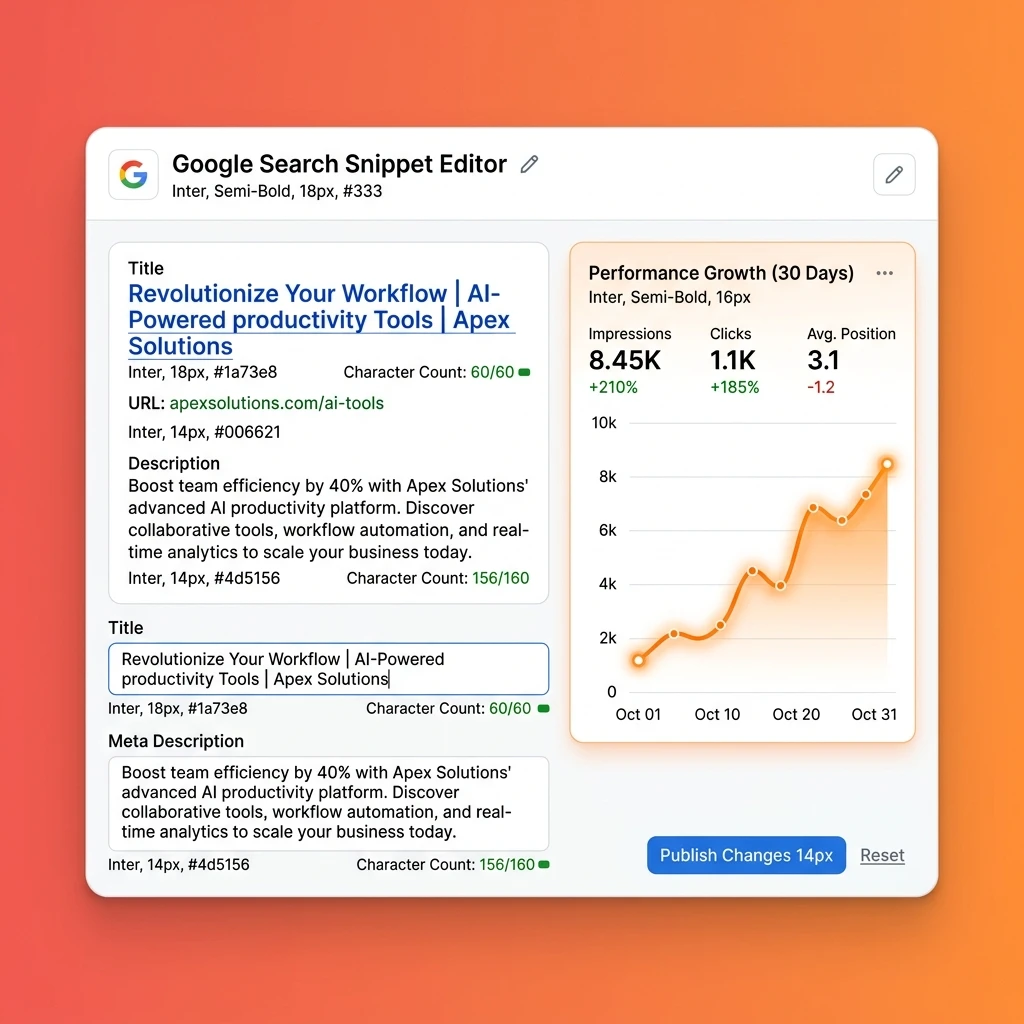 One-click SEO generator