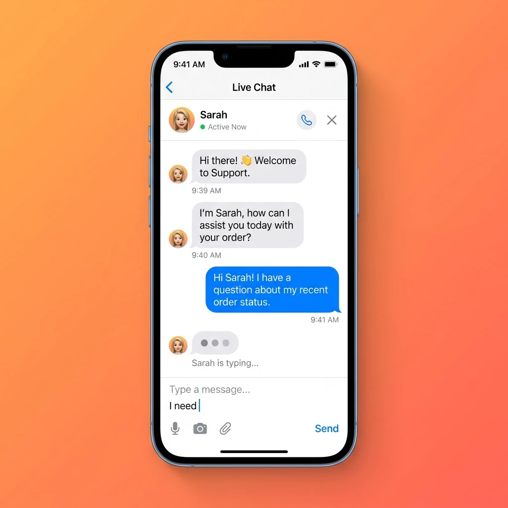 Live chat app